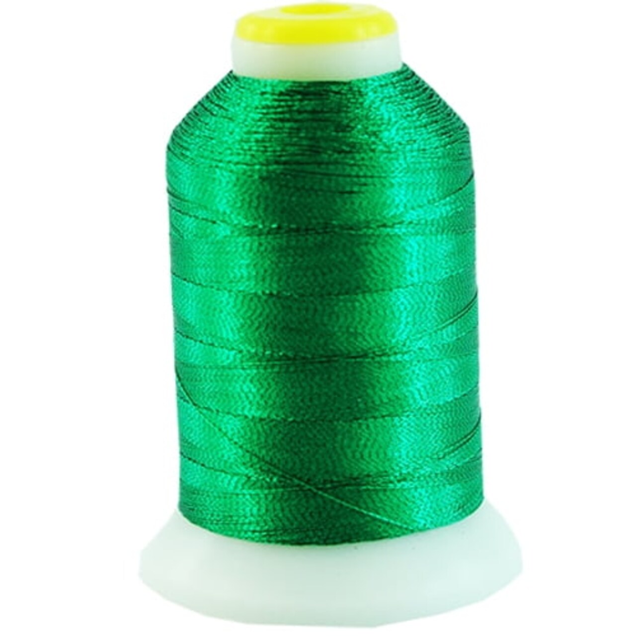 Threadart Metallic Embroidery Thread | 500 Meter Cones (550 Yards) | 20 Brilliant Shiny Colors | For Machine Embroidery